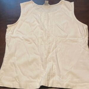 Christopher & Banks White Short Sleeve Top